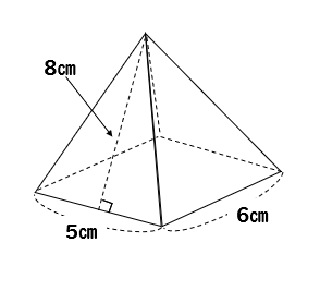 3分でなるほど 四角錐の体積 表面積の求め方をマスターしよう 数スタ